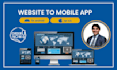 convert website to android app and ios app, flutter mobile app development
