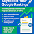 skyrocket ranking with monthly SEO backlinks high domain