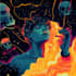 draw a digital abstract art illustration