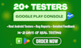 real 12 testers 20 testers app testing google play console closed testing beta