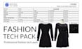 design a professional fashion tech pack