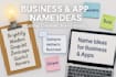 business and app name ideas