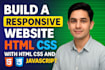 build a responsive website with HTML CSS and java script