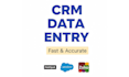 do CRM data entry and management hubspot salesforce