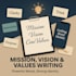 do mission ,vision and values writing