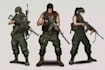 draw 2d game art military character design