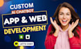 create ai website, saas app, chatgpt chatbot and ai software