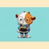 draw cute animal cartoon mascot character