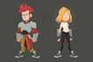 design a 2d cartoon character