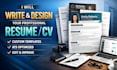write, design, or edit a professional resume or CV template