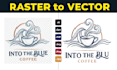 convert your raster logo to vector with manual tracing