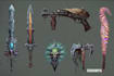 design unique weapons illustrations