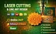 convert your any design files into laser cutting, cake tapper, engraving