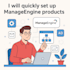 do fast and professional setup of manage engine solutions