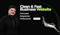 create a modern product landing page or business website