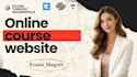 redesign stunning kajabi course website, squarespace, thinkific, systeme io,