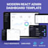 create a modern react admin dashboard UI with performance