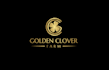 design awesome golden clover logo