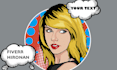 draw you in a retro pop art style