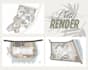 render architectural site plans, elevations, and sections in photoshop