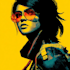draw cyberpunk pop art portrait
