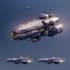 create spaceship concept art for you