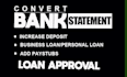 help with loan processing and documentation like bank statement conversion