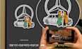draw a peanuts style custom poster of you and your mercedes benz car
