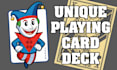 design a unique playing card deck with the box