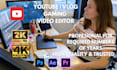 do professional video editing, youtube, gaming video editing, motion graphics