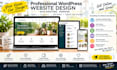 design a stunning wordpress website with hosting and domain