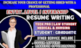 write modern student, graduate, entry level, tech law nursing ats resume cv