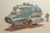 design sci fi vehicle and character