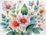 make a botanical watercolor illustration