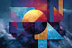create abstract geometric digital art