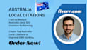 build australia local citations and SEO business listings