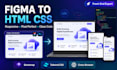 convert figma to responsive HTML CSS website