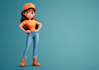 draw a disney style cartoon character