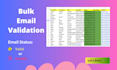 do bulk email verification and remove invalid emails
