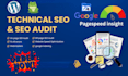 do technical SEO, speed optimization, audit, schema markup and index coverage