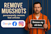 remove mugshots, delete negative links,false news erase bad article google