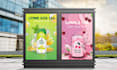 design eye catching food banners, posts and product packaging