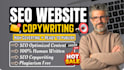 copywrite finance seo website content copy and business ad sales landing pages