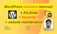 do wordpress malware removal and fix errors