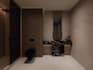 design a modern 3d bathroom with photorealistic rendering