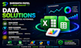 do google sheets and excel automation solution and dashboards