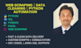 do web scraping, data cleaning, python pandas, and sql tasks
