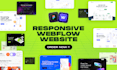 design, develop responsive webflow website, figma to webflow, webflow expert