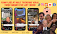 create funny, relatable video memes using viral trends and pop culture