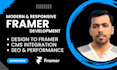 design framer website figma to modern landing pages responsive developer